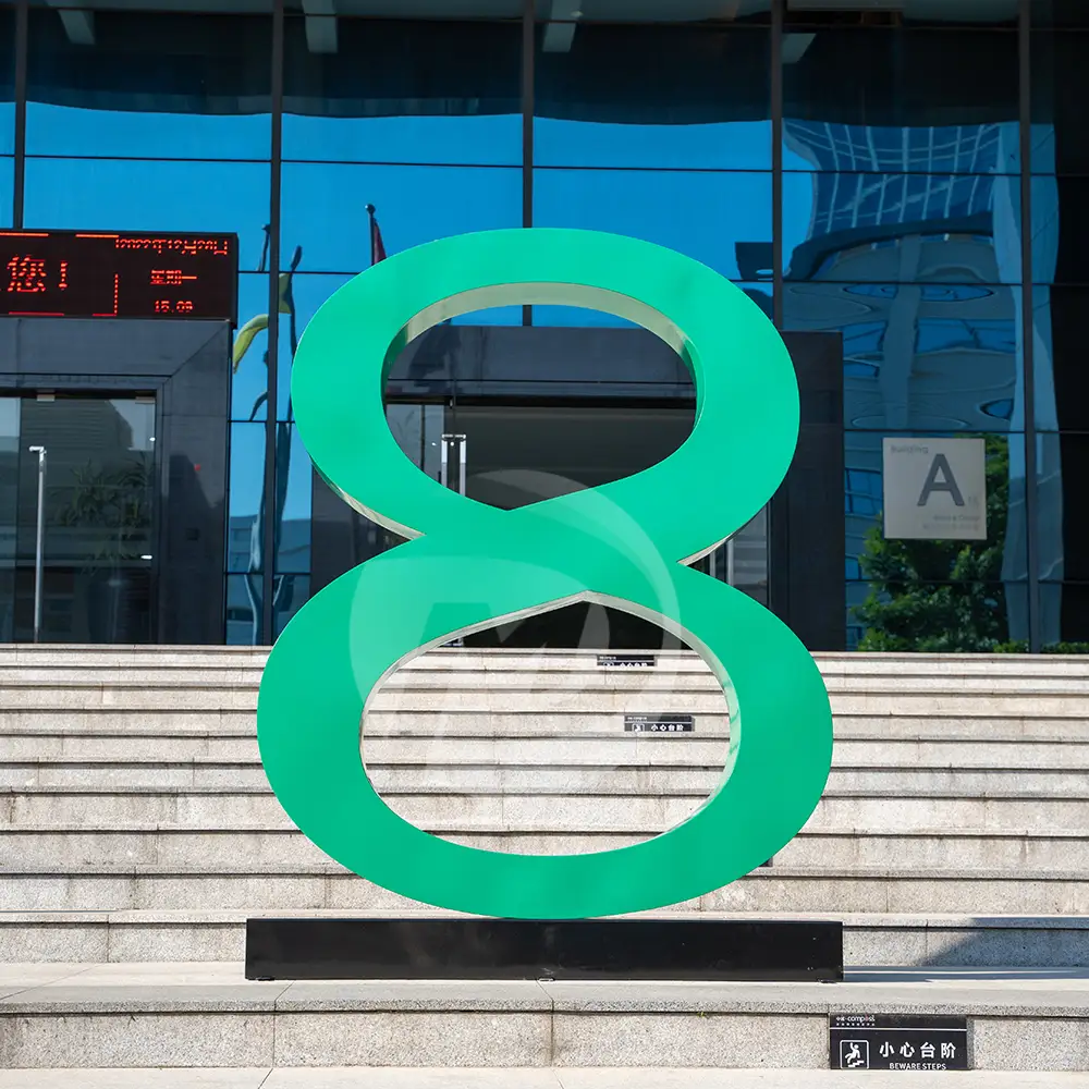 Outdoor Theme Park Decoration Creative Colorful Number Sculpture MP-O0102