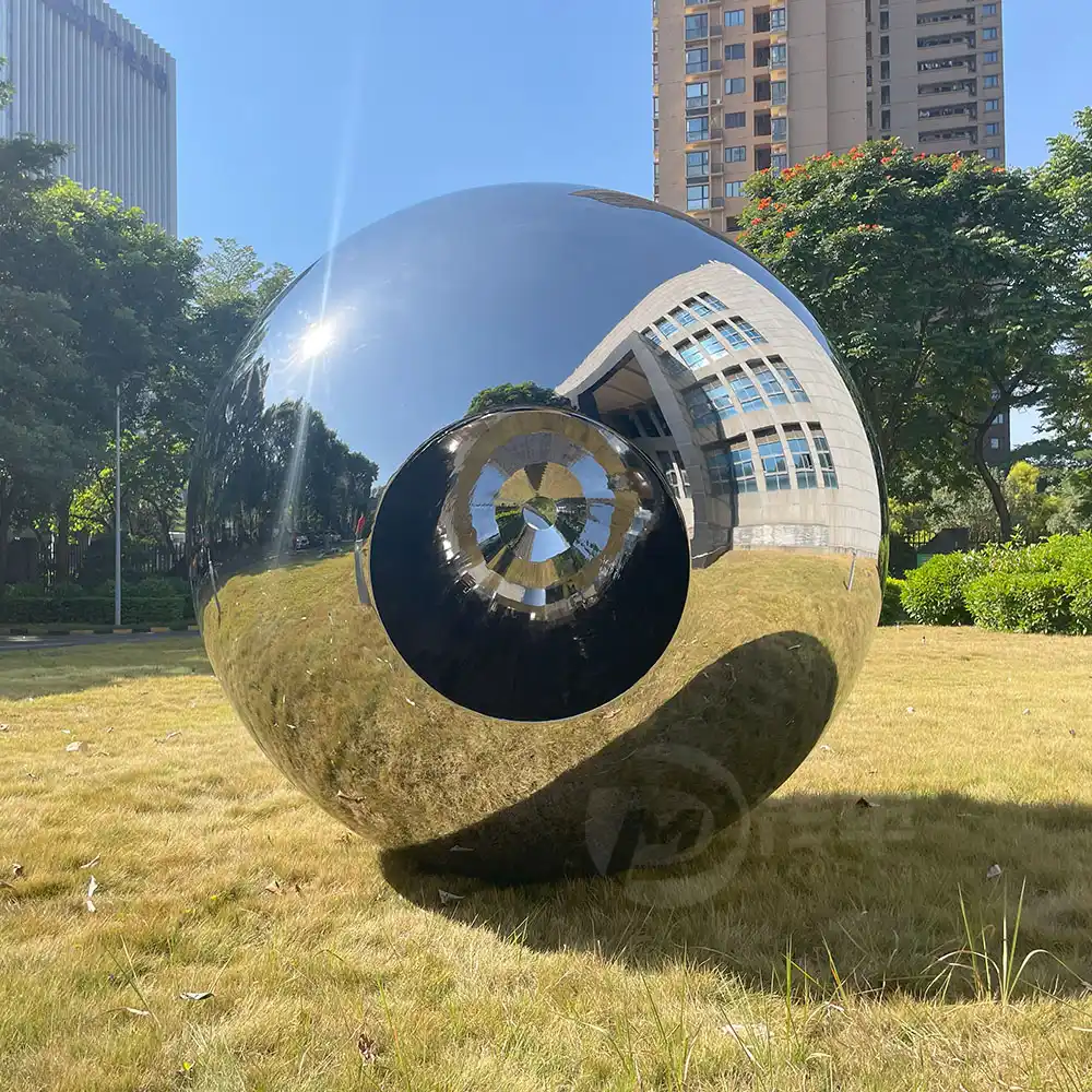 Creative Pupil Shape Sphere Mirror Stainless Steel Ball