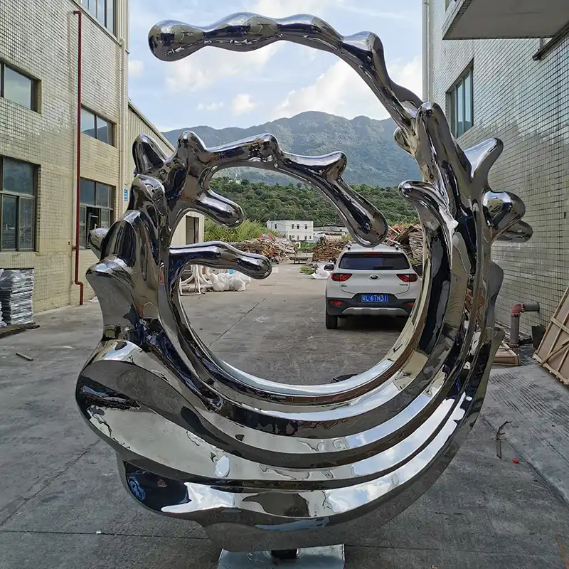 Urban Landscape Abstract Sculpture Stainless Steel Spoondrift Sculpture Plaza Decoration MP-O0077