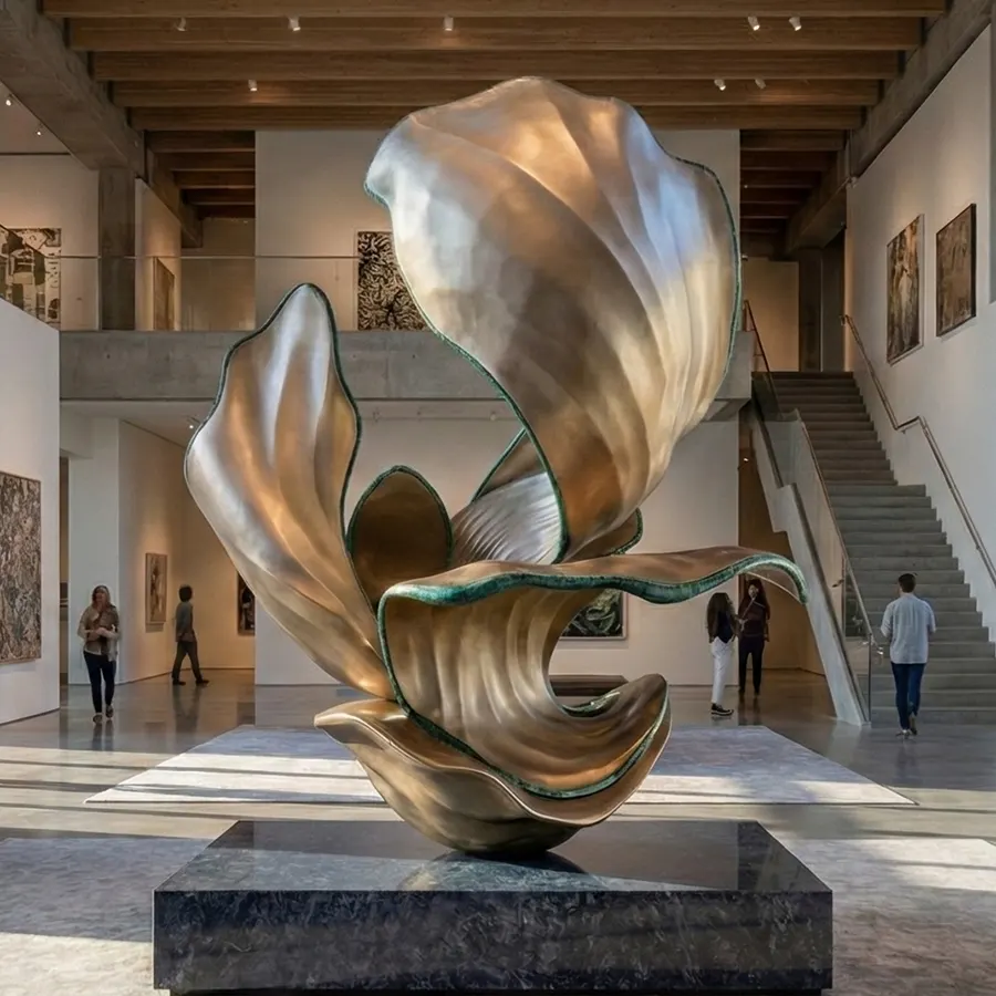 Abstract Stainless Steel Sculpture for Lobby & Interior Space