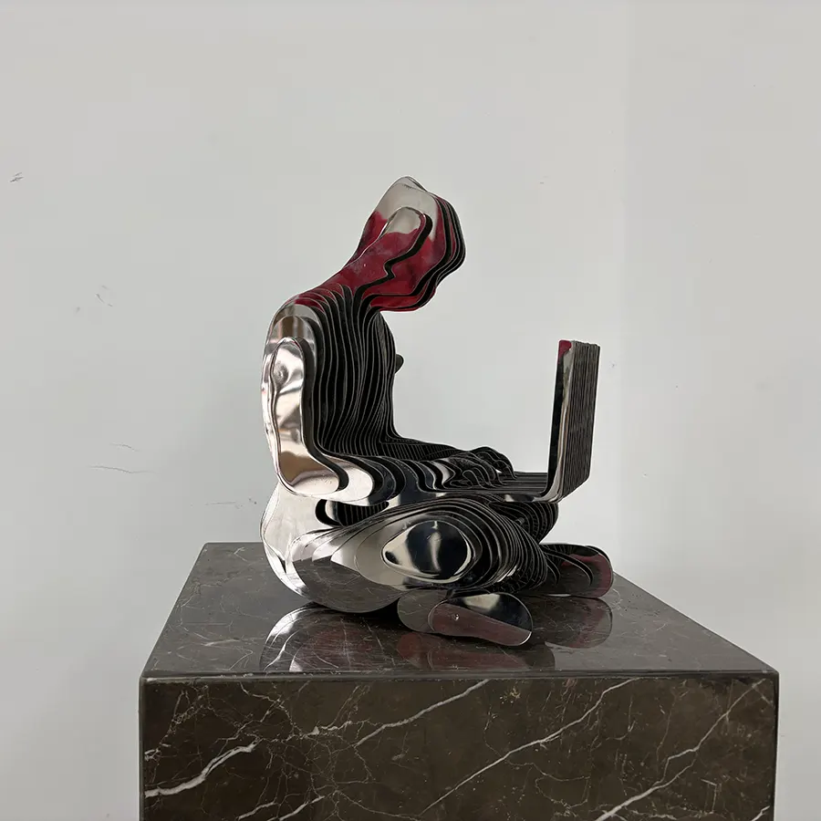 Modern Metal Thinker Sculpture for Desk and Interior Decoration