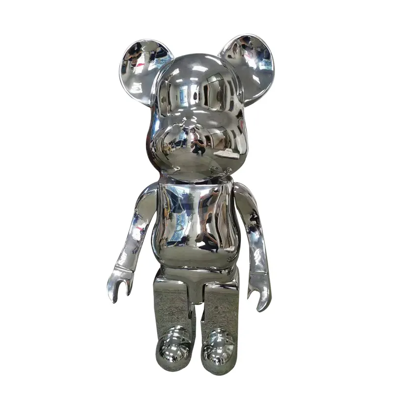 Indoor decoration metal craft bear animal sculpture home hotel ornaments MP-I0034