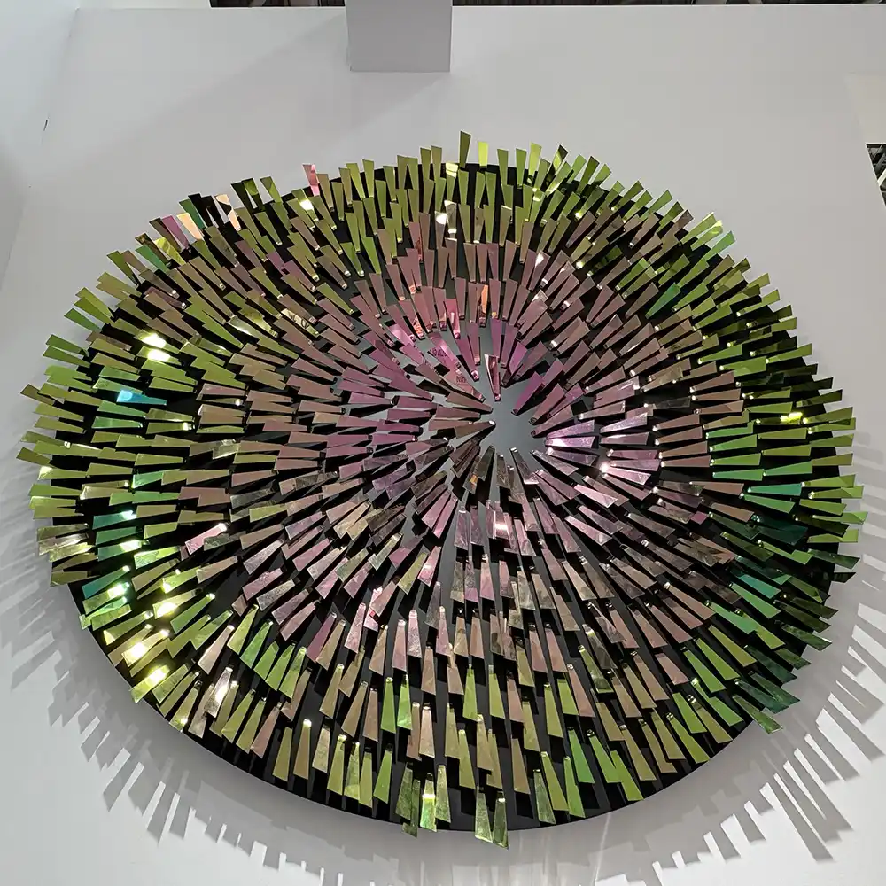 Stainless Steel Wall Art Sculpture 125 cm | Modern Abstract Metal Artwork for Interior Decoration