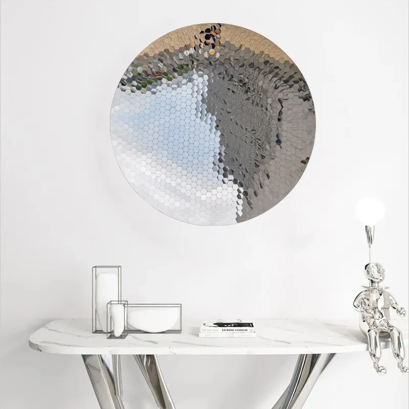 Metal Art Stainless Steel Plate Sculpture For Interior Decoration