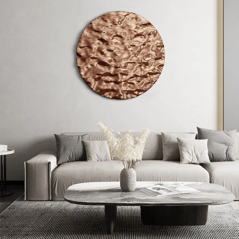 Round Pleated Wall Sculpture