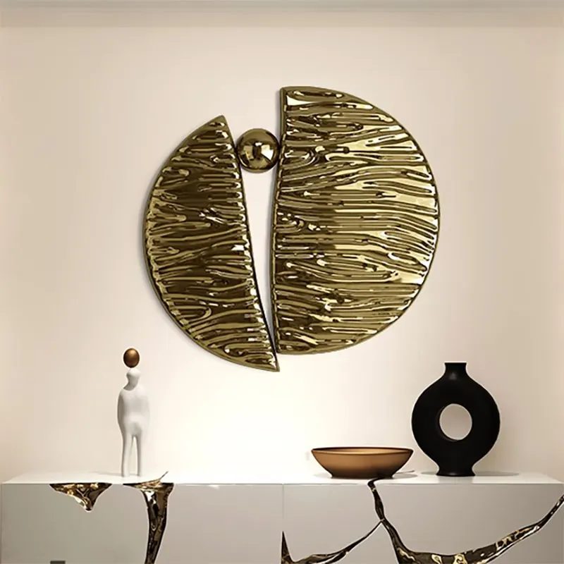 Round Wall Stainless Steel Sculpture