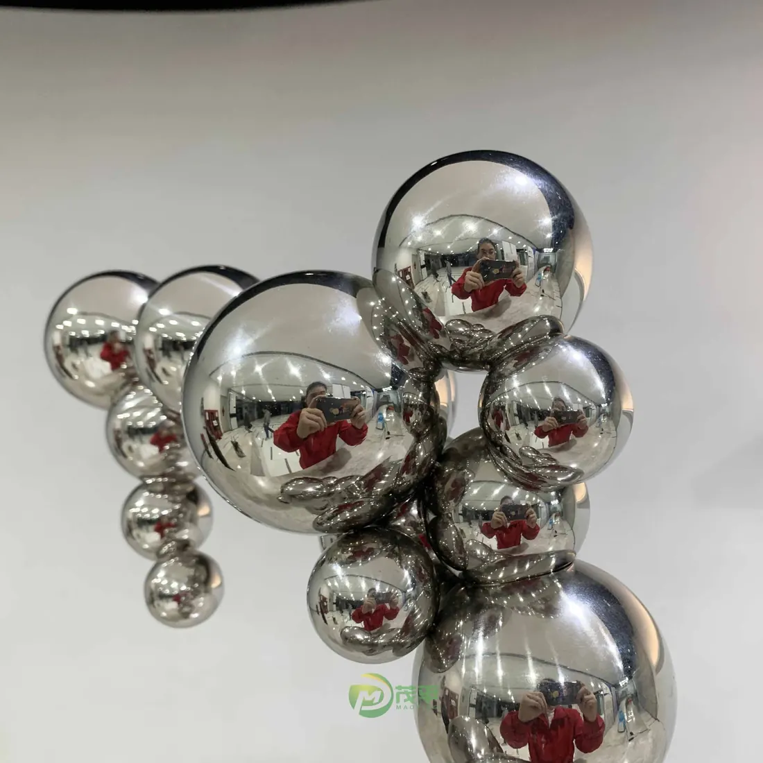 Abstract Sphere Stainless Steel Sculpture