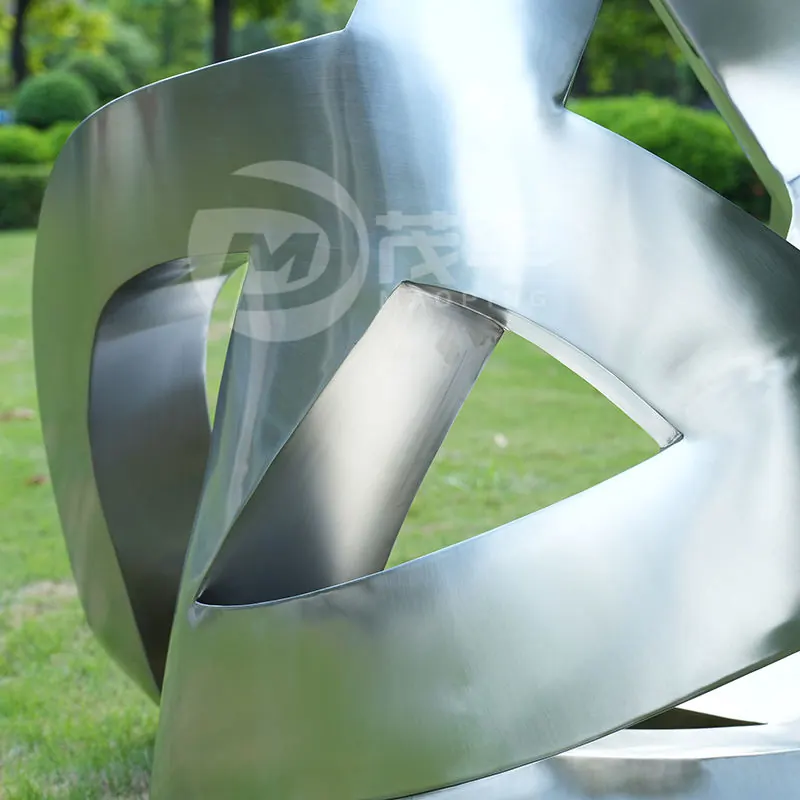 Abstract Metal Stainless Steel Sculpture