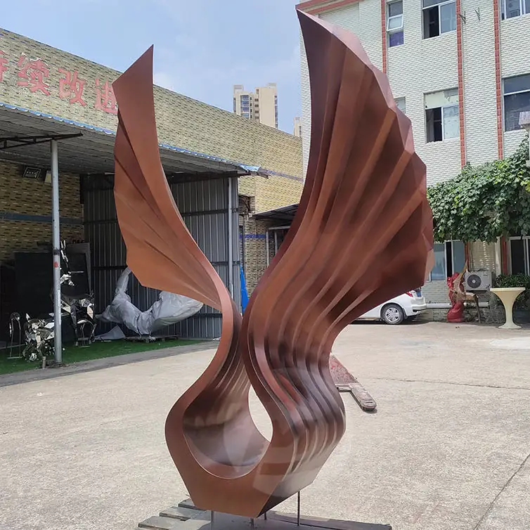 Angel Wings Stainless Steel Sculpture