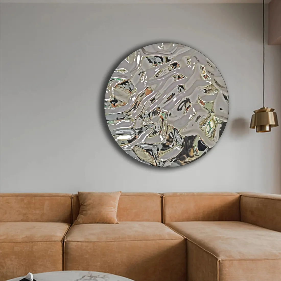 Art Luxury Steel Metal Wall Decoration Stainless