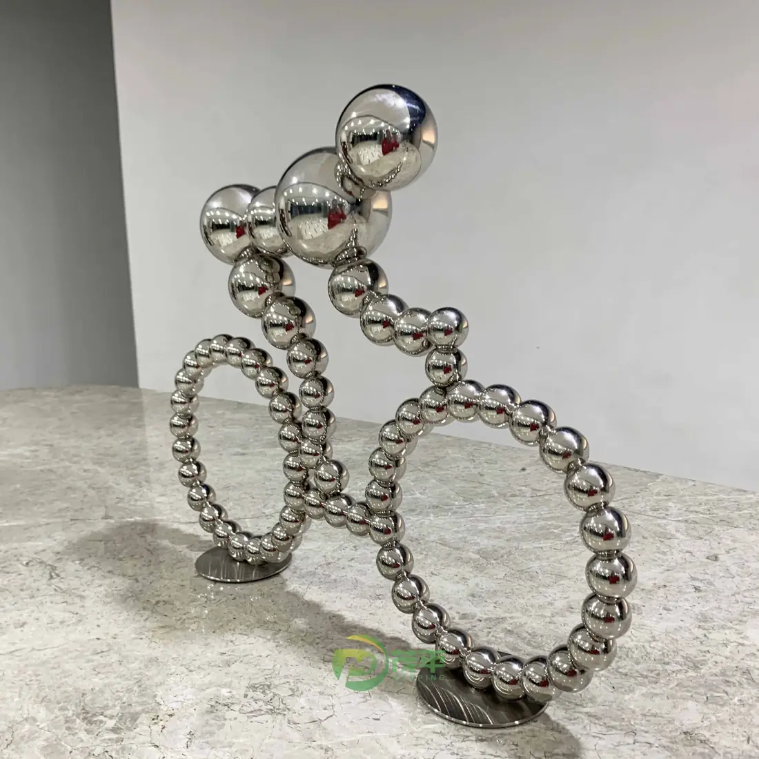 Bicycle Man Stainless steel sculpture