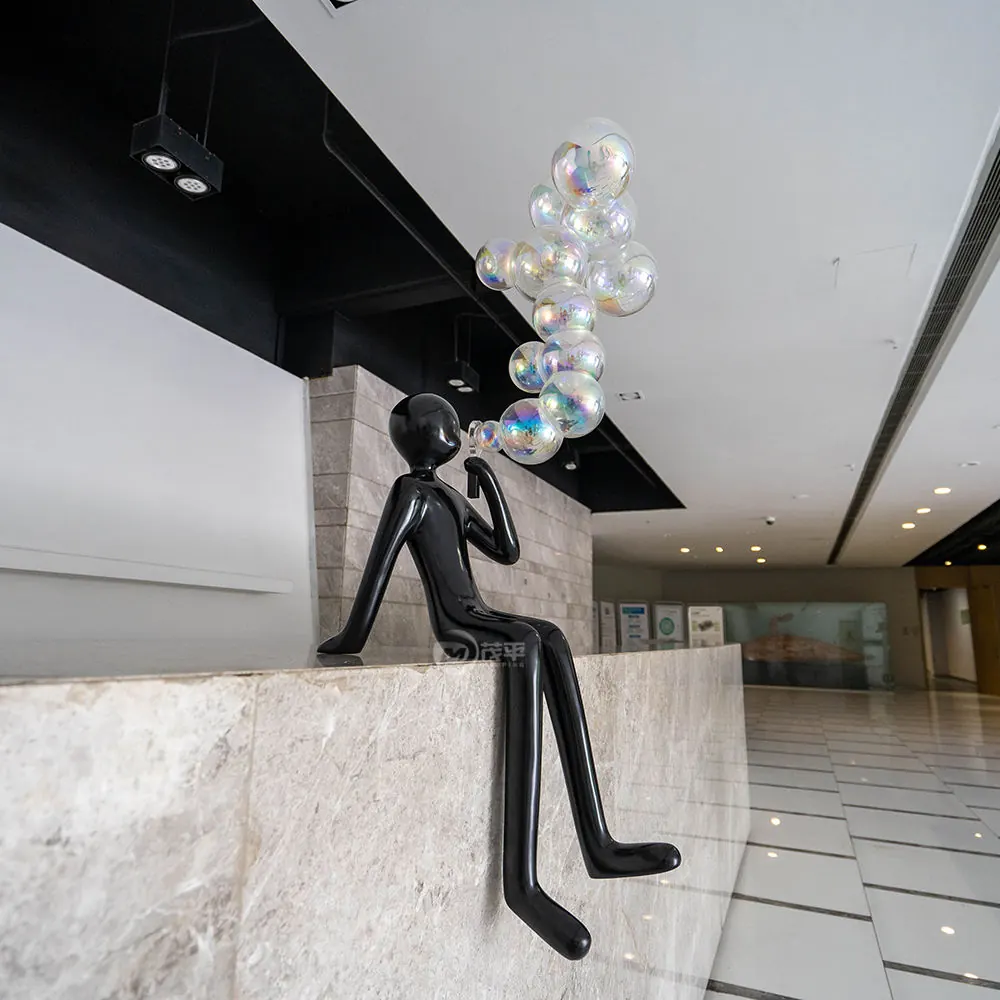 Bubble Man Sculpture