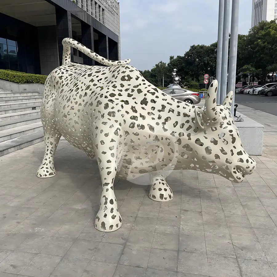Bull Stainless Steel Sculpture