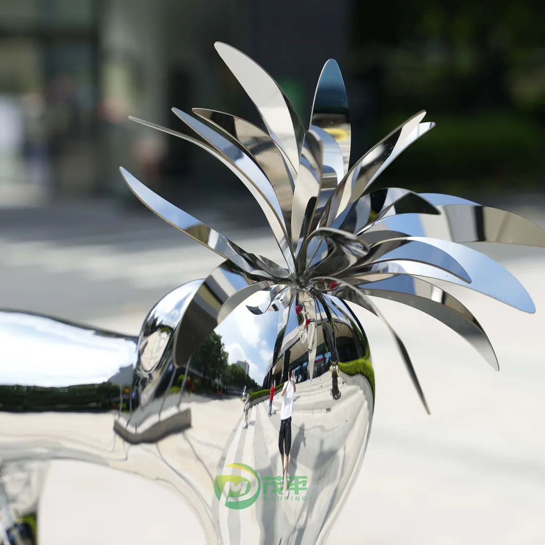 Cartoon Bird Stainless Steel Sculpture