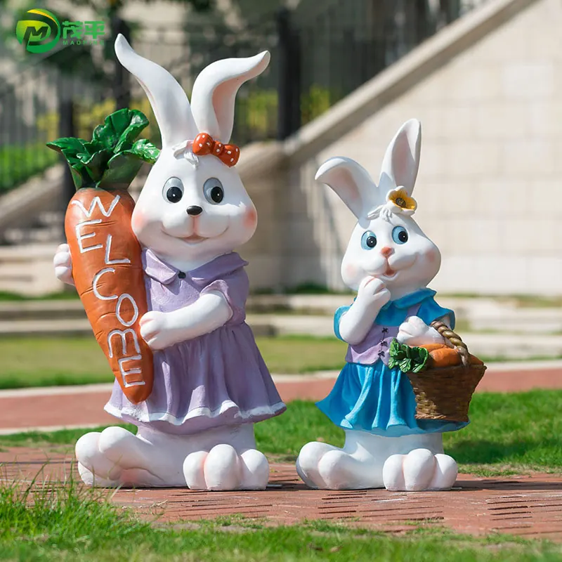 Rabbit Fiberglass Sculpture
