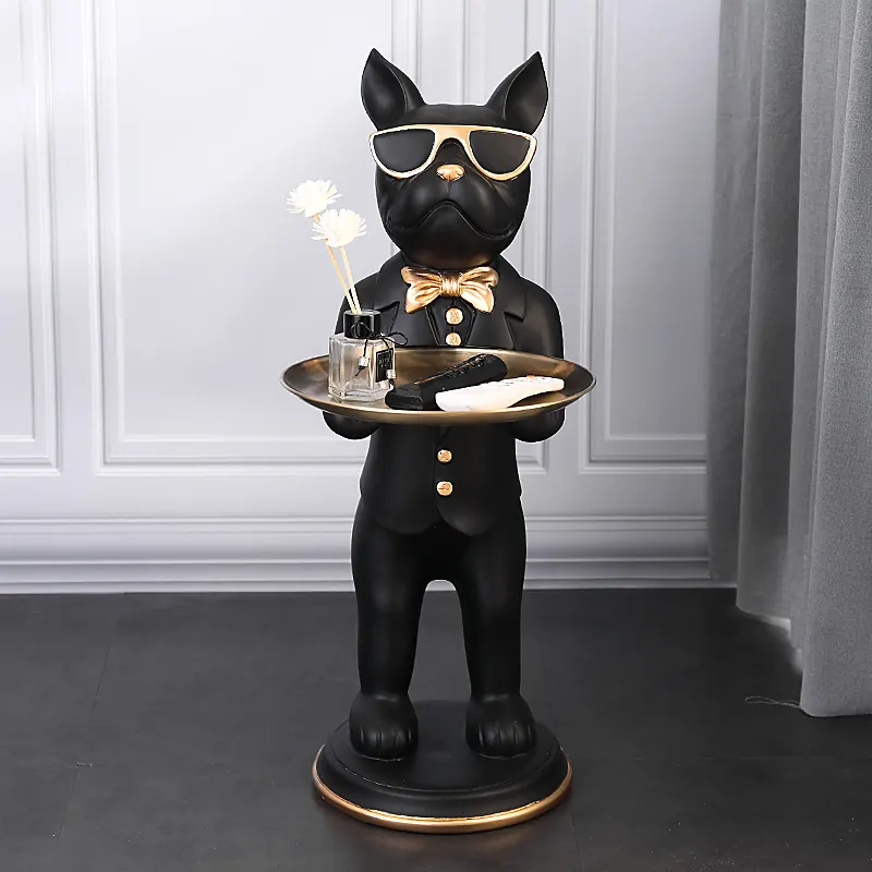 Cartoon Sunglasses Dog Fiberglass Sculpture