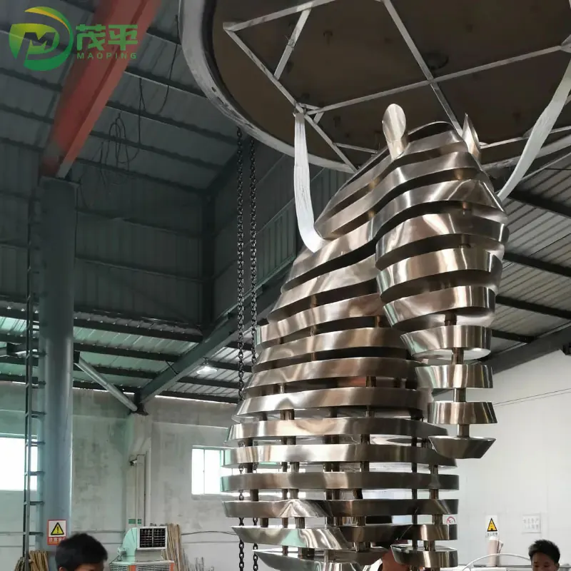 Colorful Horse Animal Stainless Steel Sculpture