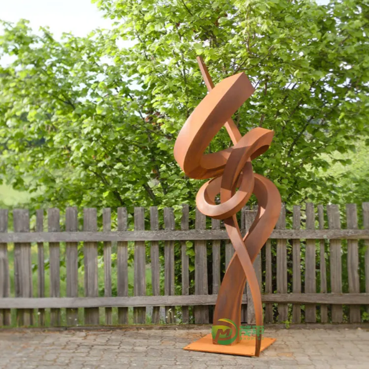 Custom Abstract Corten Steel Sculpture