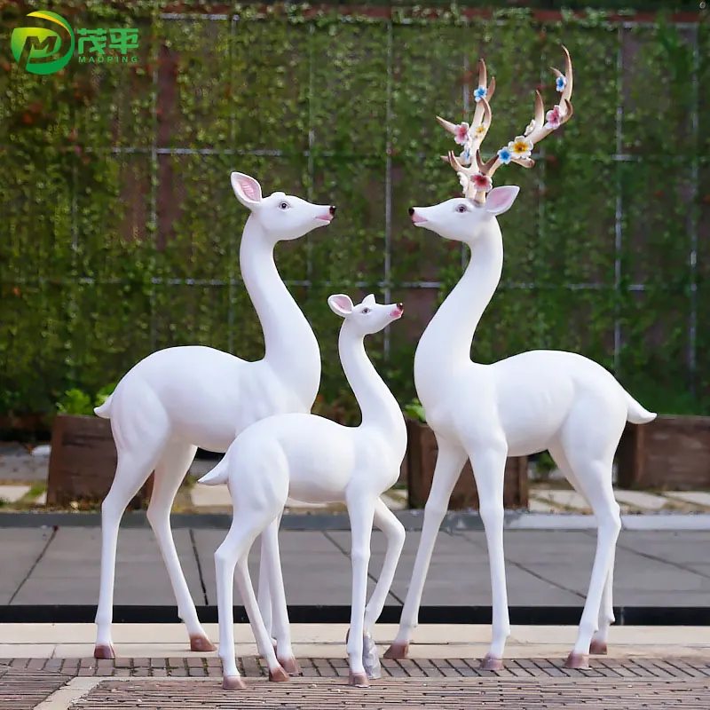 Deer fiberglass sculpture
