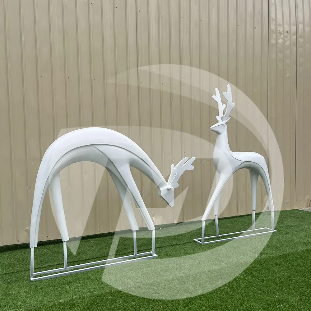 Deer Stainless Steel Sculpture