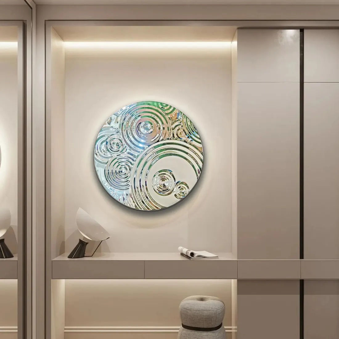 Diverse Styles Hanging Stainless Steel Wall Decoration