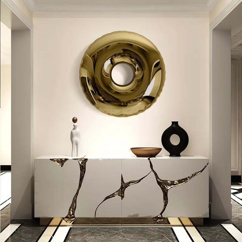 Donut Wall Stainless Steel Sculpture