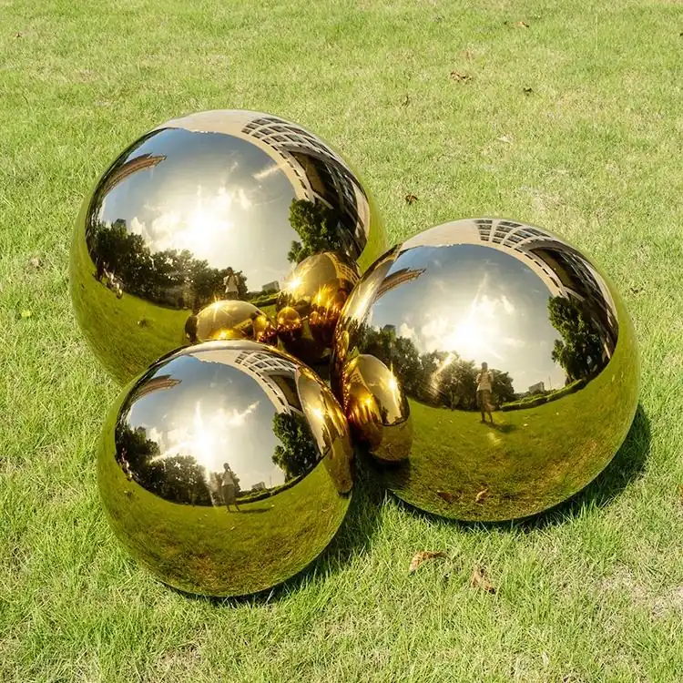 Electroplated Hollow Gold Stainless Steel Ball