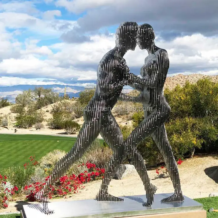 Figure Dynamic Stainless Steel Sculpture