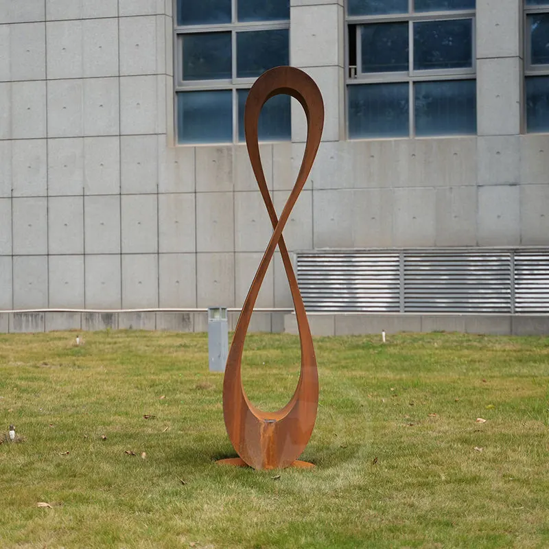 Garden Lawn Edging Corten Steel Sculpture