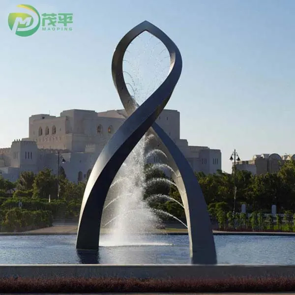 Garden Metal Water Fountain Sculpture