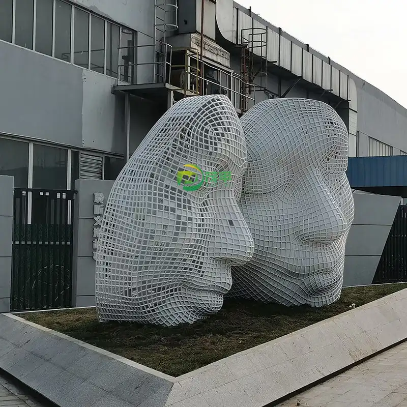 Head Stainless Steel Sculpture