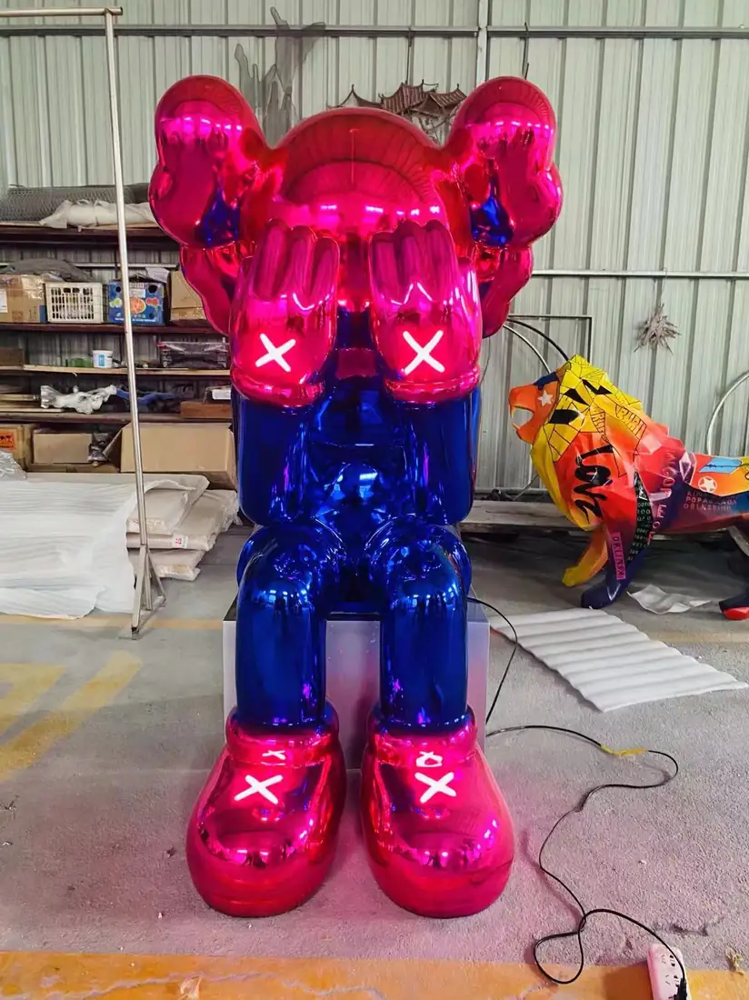KAWS Cartoon Animation Fiberglass Sculpture