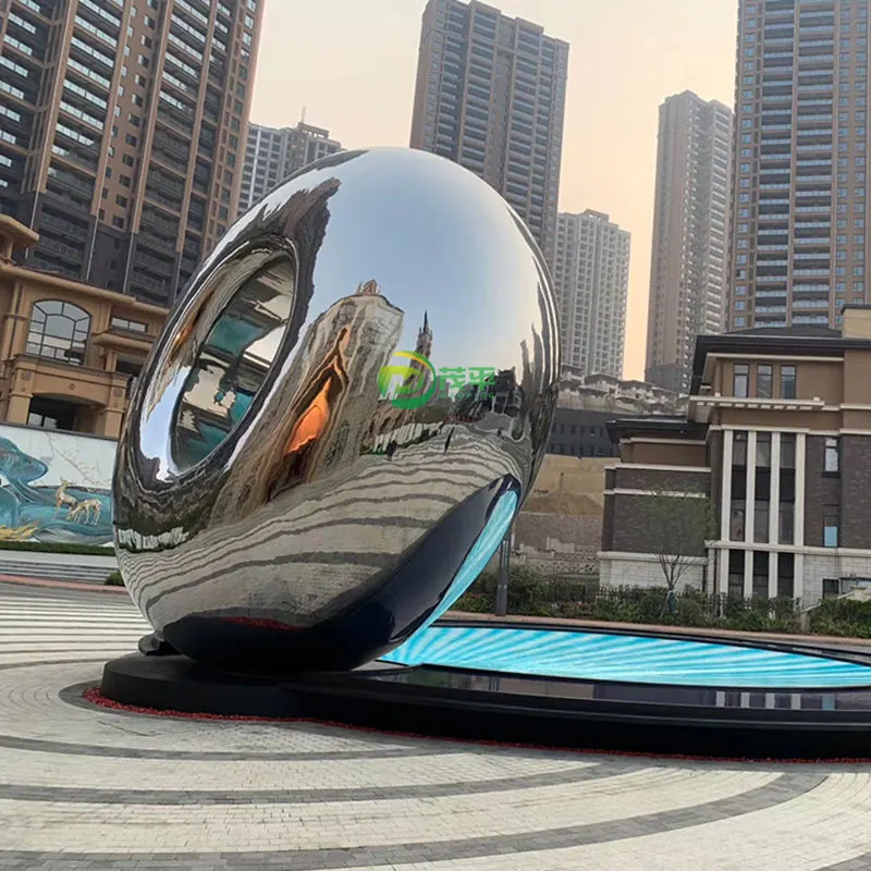 Large Circular Stainless Steel Sculpture
