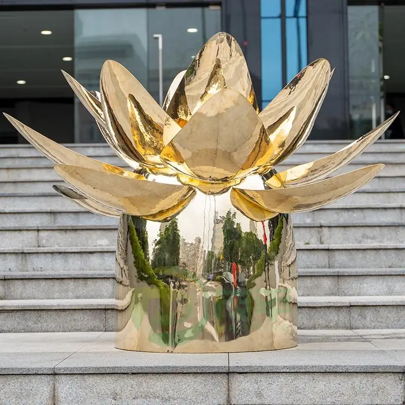 Lotus Stainless Steel Sculpture