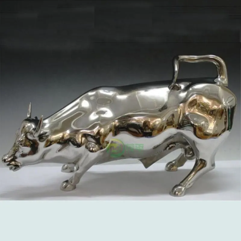 Metal Bull Stainless Steel Sculpture
