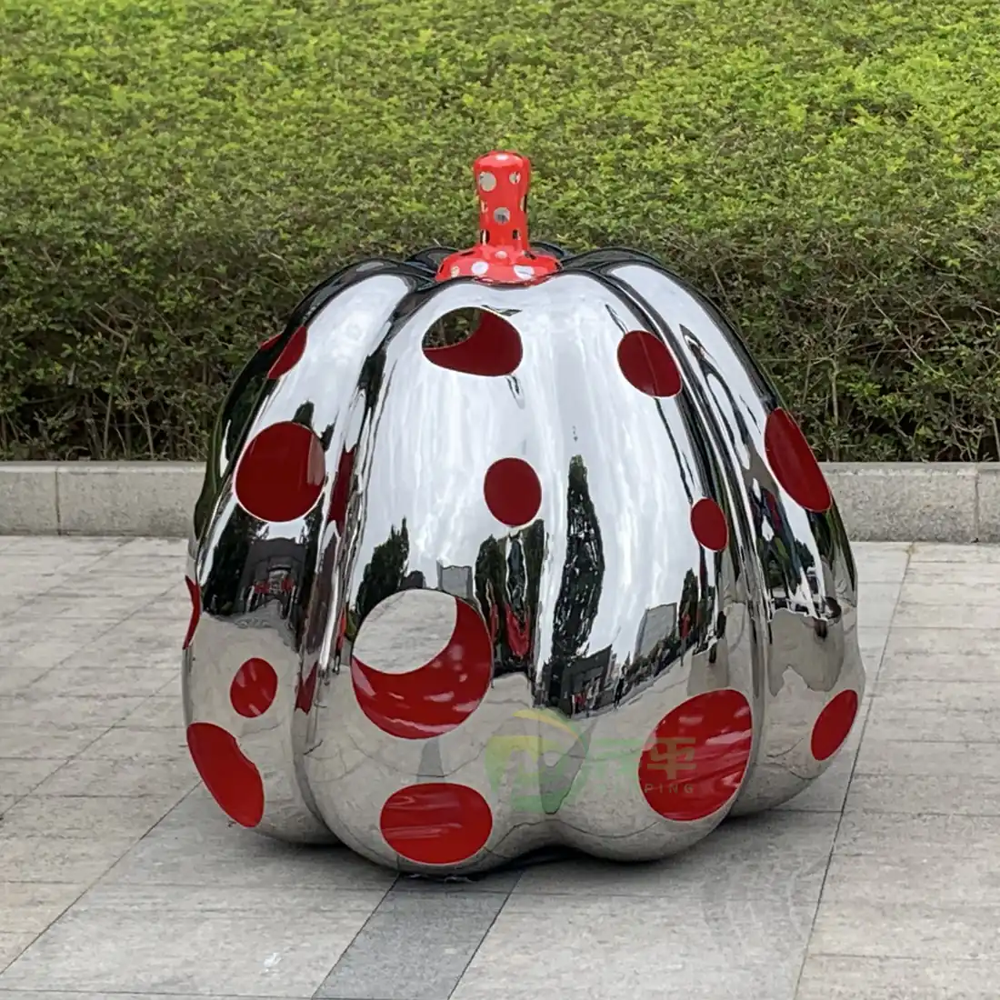 Mirror Pumpkin Stainless Steel Sculpture