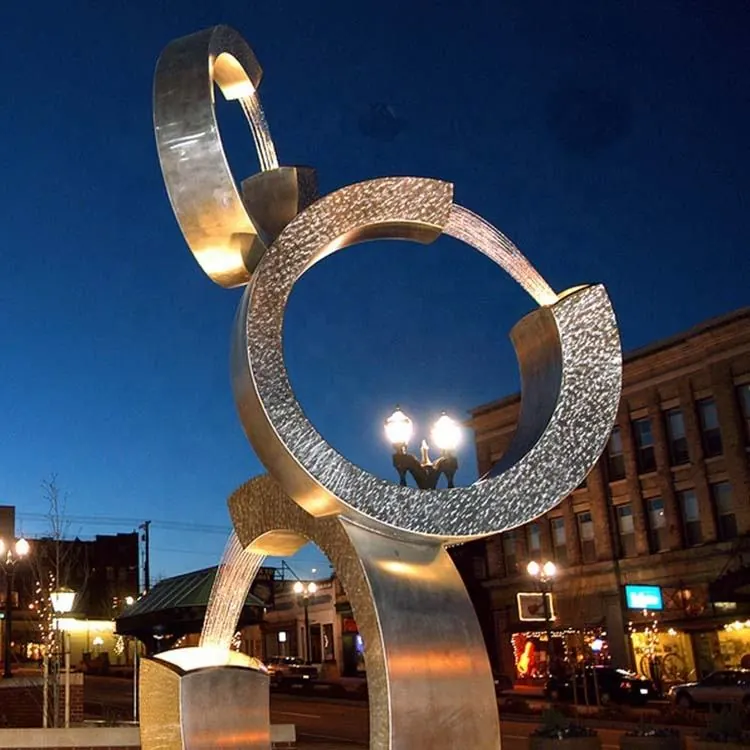 Metal Fountains Stainless Steel Sculpture