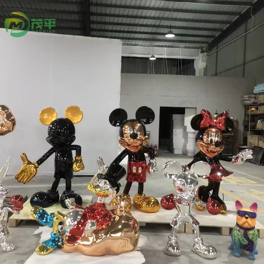 Mickey fiberglass sculpture