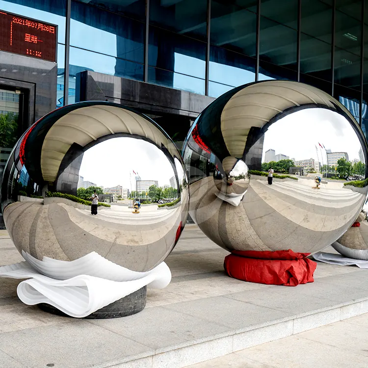 Mirror Stainless Steel Hollow Sphere Large Ball