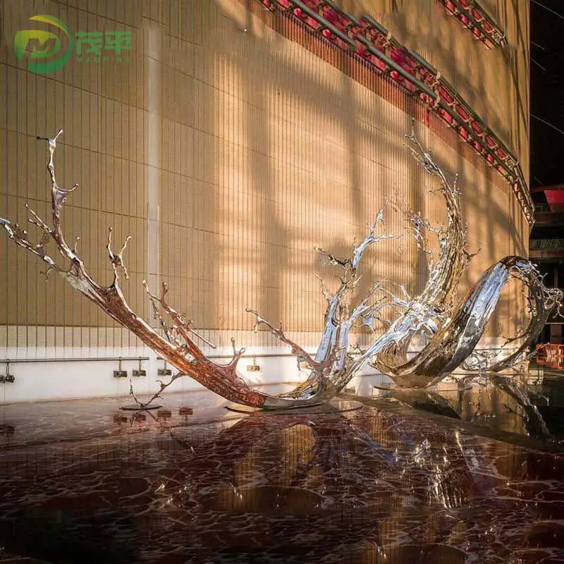 Stainless Steel Water Splash Sculpture