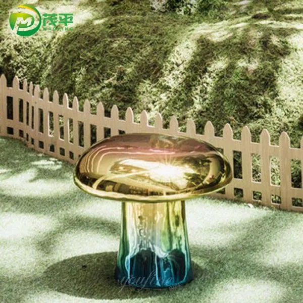Metal Mushroom Sculpture