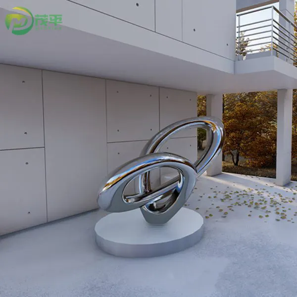 Outdoor Abstract Modern Stainless Steel Sculpture