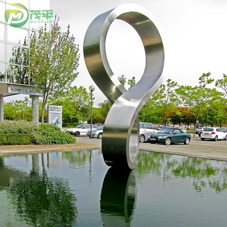 Outdoor Modern Abstract Stainless Steel Sculpture