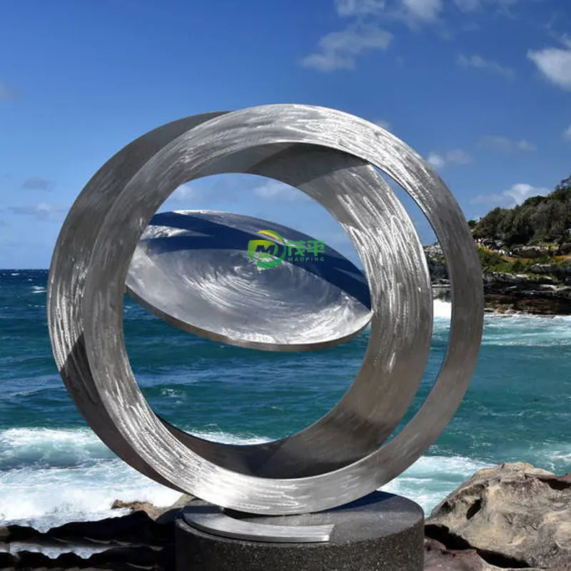 Abstract Design Stainless Steel Sculpture