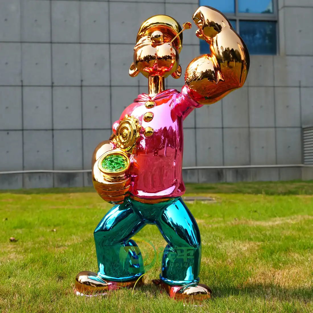 Popeye fiberglass sculpture