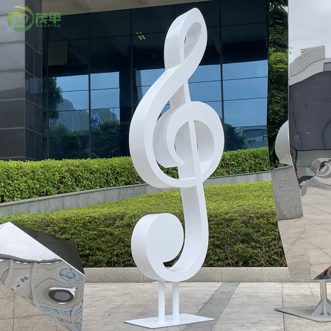 Music Note Metal Sculpture
