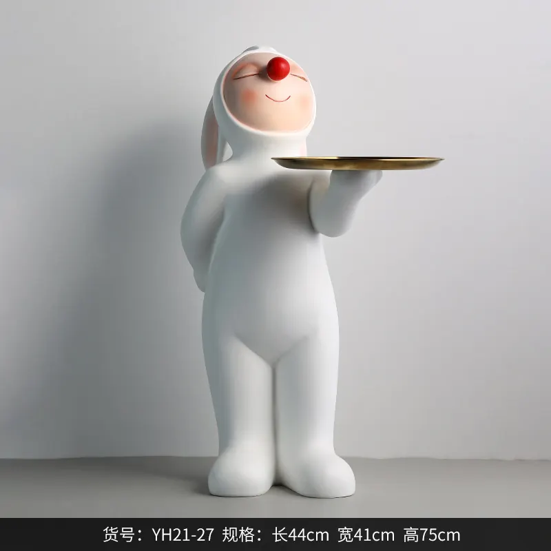 Rabbit Doll Fiberglass Sculpture