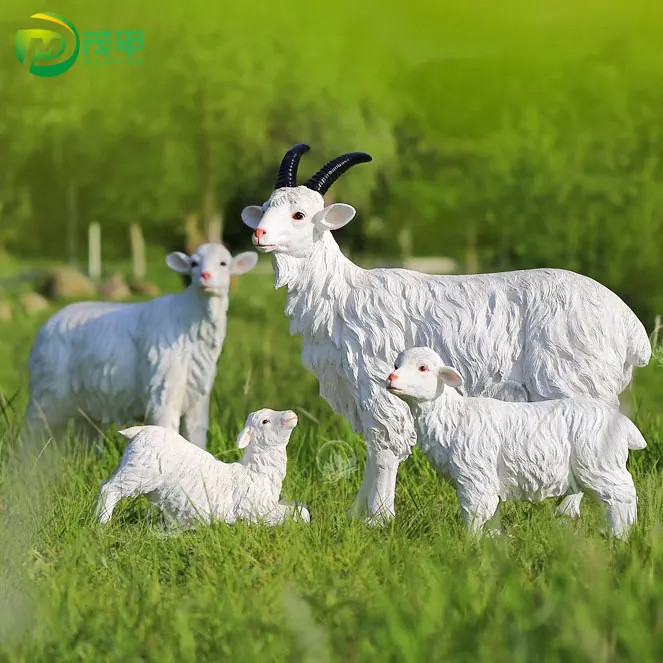 Fiberglass sheep sculpture