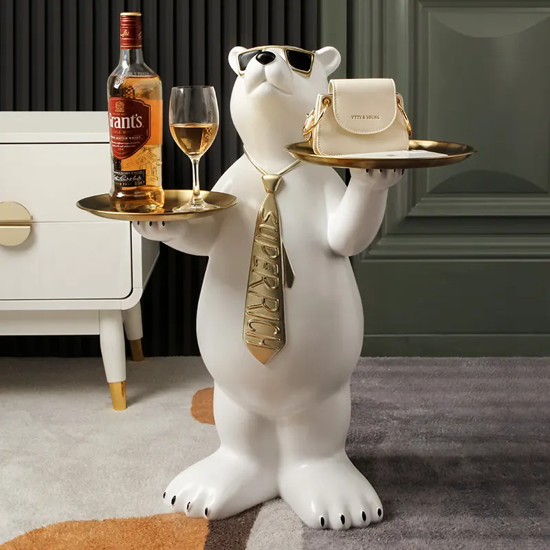 Sunglasses Polar Bear Fiberglass Sculpture