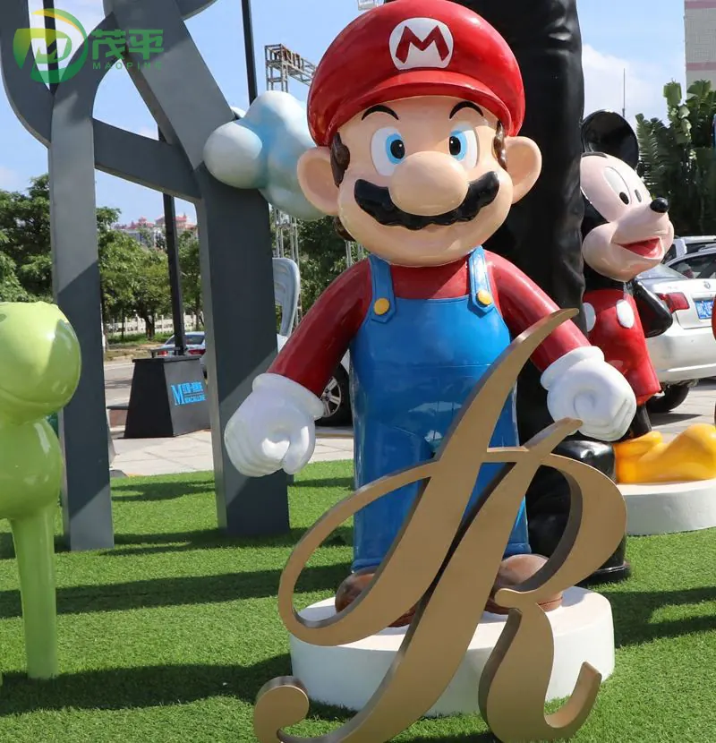 Super Mario Fiberglass Sculpture